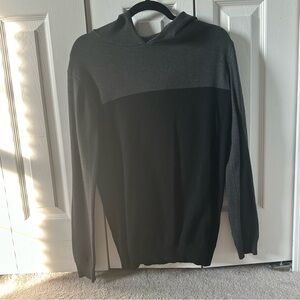 X-ray slim fit color block hooded sweater